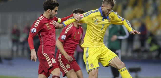 Евро-2016: сборная Украины уступила испанцам со счетом 0:1 - Фото