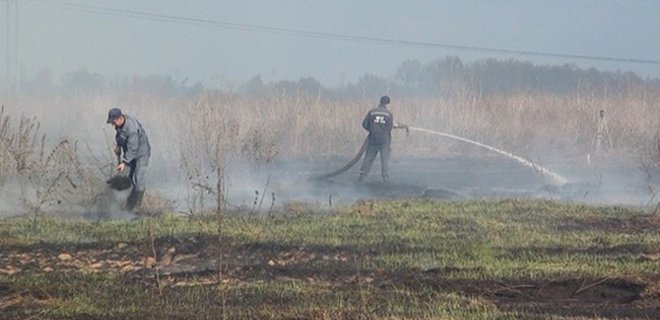 На Киевщине горят торфяники, в столице запахло дымом - Фото