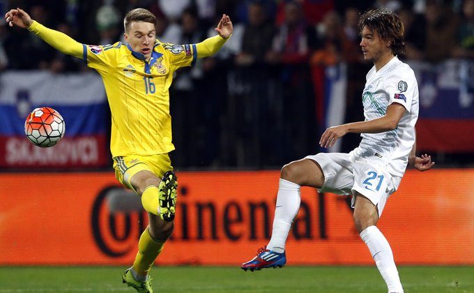 Украина сыграла вничью со Словенией и прошла на Евро-2016