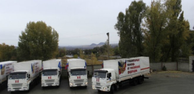 Новый путинский конвой с неизвестным грузом вторгся в Украину - Фото