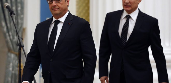 Олланд и Путин договорились об обмене разведданными в борьбе с ИГ - Фото