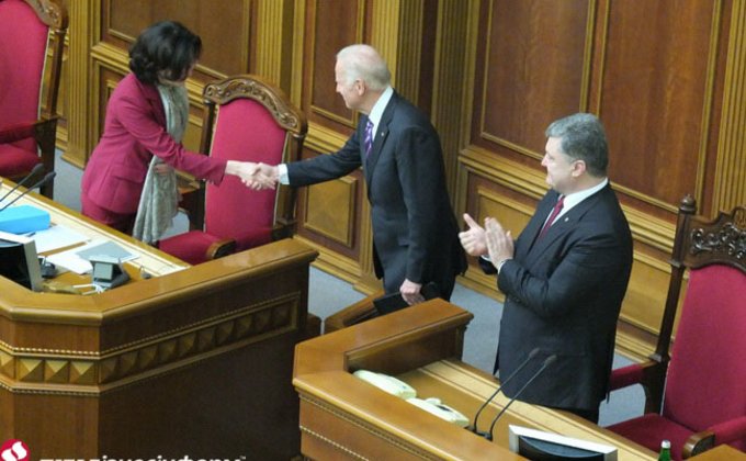 Выступление Байдена перед депутатами Верховной Рады: фоторепортаж