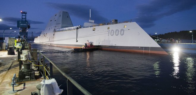 Американцы испытали военный корабль будущего - Фото