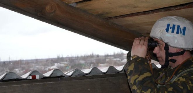 Боевики обстреляли опорные пункты сил АТО на подступах к Марьинке - Фото