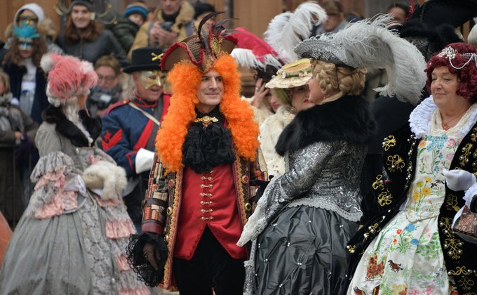 В Италии проходит знаменитый Венецианский карнавал-маскарад