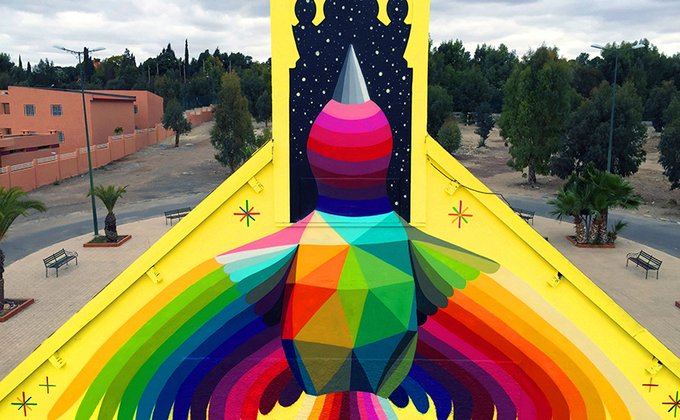 Испанский художник раскрасил заброшенную церковь в Марокко: фото