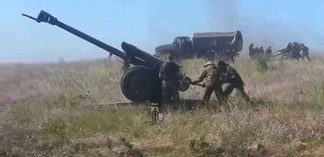 Боевики в Донбассе открывали огонь из ствольной артиллерии - штаб - Фото