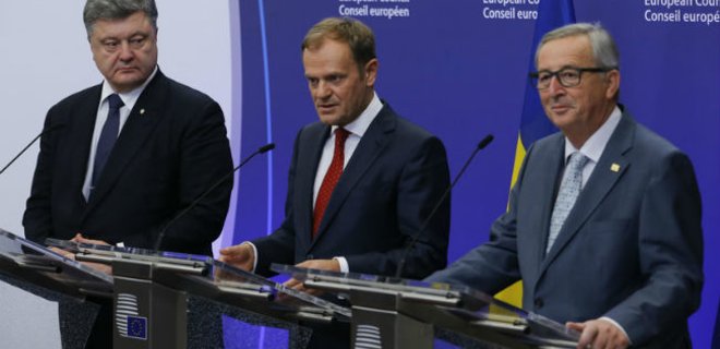 Туск, Юнкер и Порошенко согласились перенести саммит Украина-ЕС - Фото