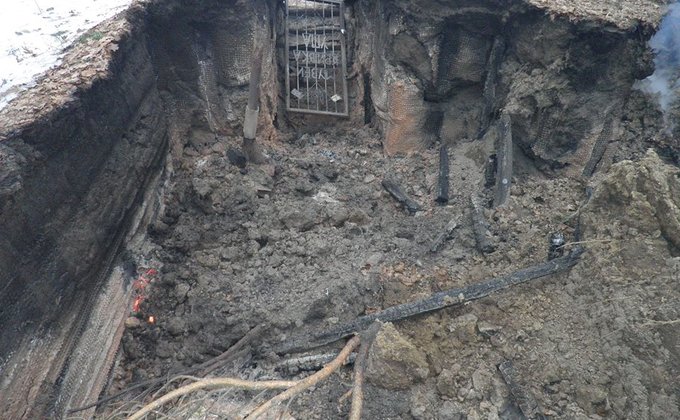 Под Львовом сгорел музей-крыивка УПА, подозревают поджог: фото