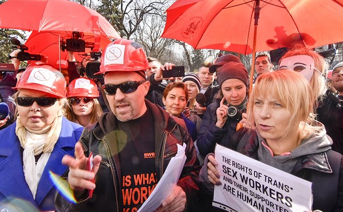 Марш секс-работников в центре Киева: фоторепортаж