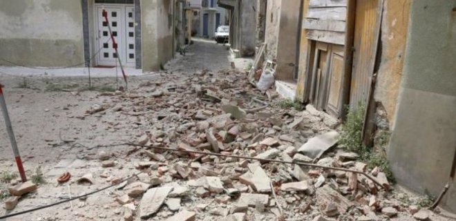 Землетрясение в Эгейском море:  есть повреждения - Фото