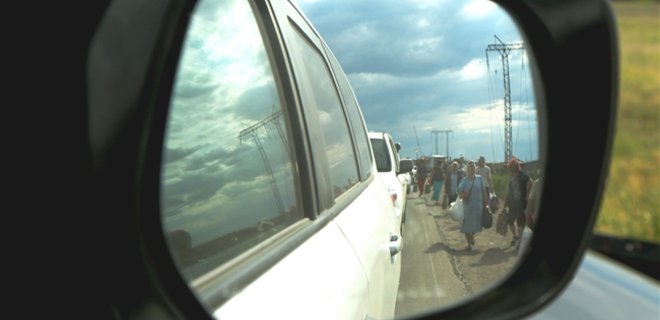 Патруль ОБСЕ смог проехать в Дебальцево по разминированной трассе - Фото