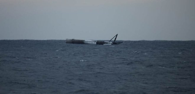 В океане уничтожена ступень ракеты Falcon 9 из миссии GovSat-1 - Фото