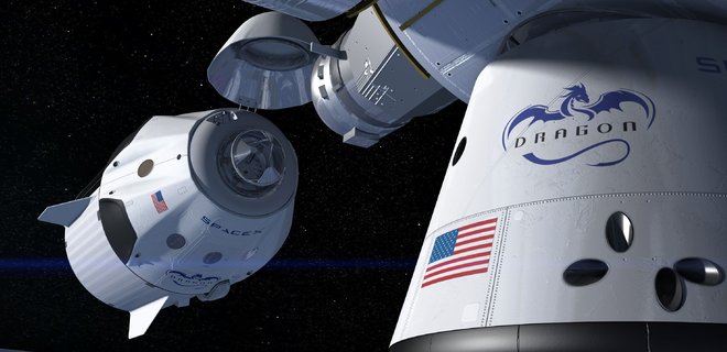 Маск показал, на чем SpaceX будут возить экипажи в космос: фото - Фото