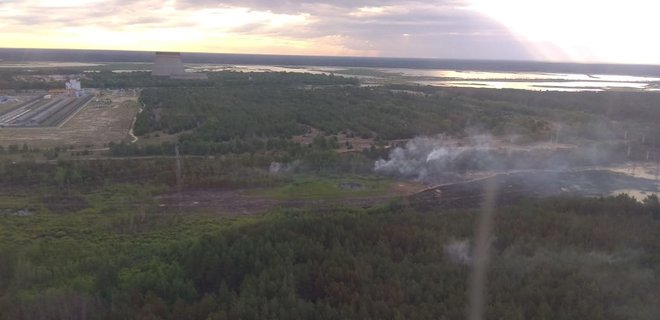Пожар в зоне Чернобыля: есть отдельные очаги горения - фото - Фото