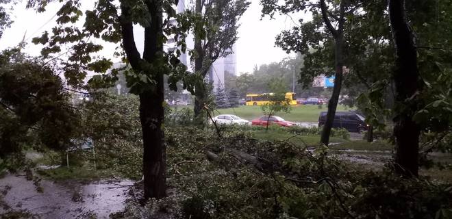 Непогода в Киеве: движение трамваев и троллейбусов восстановлено - Фото