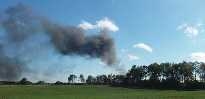 На бельгийской военной базе взорвался истребитель - Фото