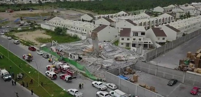 В Мексике обрушилось здание строящегося торгового центра: видео - Фото