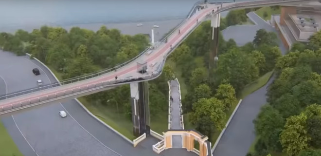 Соединит два туристических маршрута: в Киеве построят новый мост - Фото