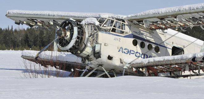 В России пассажирский самолет обледенел и экстренно сел в лесу - Фото