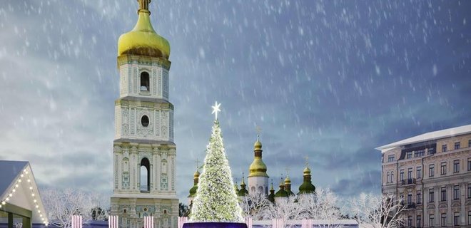 Киев начинают готовить к Новому году и перекрывают дороги - Фото