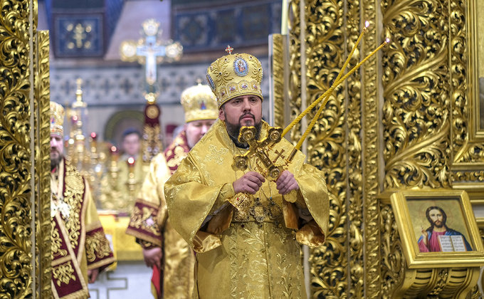 Независимая от РФ церковь: первое богослужение Епифания - фото