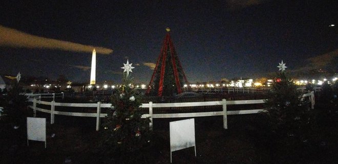 Главная елка в США из-за правительства осталась без подсветки - Фото