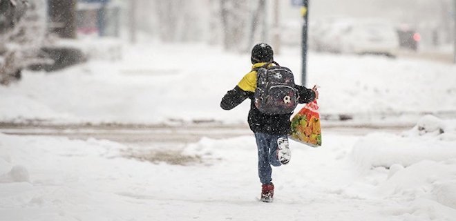 Непогода: в Черкассах и в Полтавской области закрыли школы - Фото