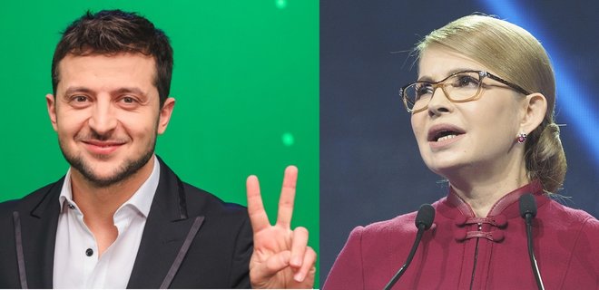 Зеленский - первый, Тимошенко - третья. Опрос трех центров - Фото