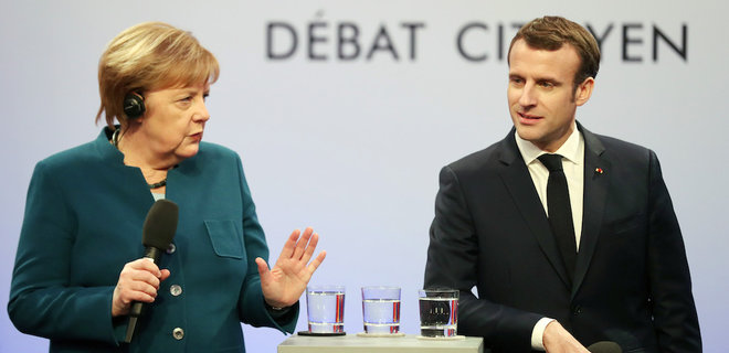 Макрон отказался выступать с Меркель из-за Северного потока-2 - Фото