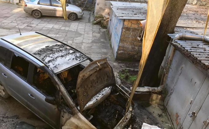 В Одессе сожгли авто активиста-борца против застроек: фото