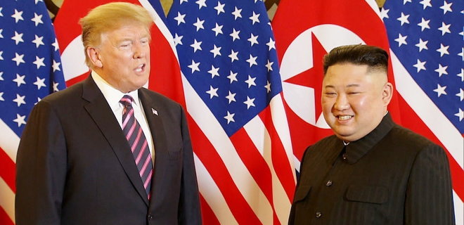 Трамп дал оценку первому раунду переговоров с Кимом: видео - Фото
