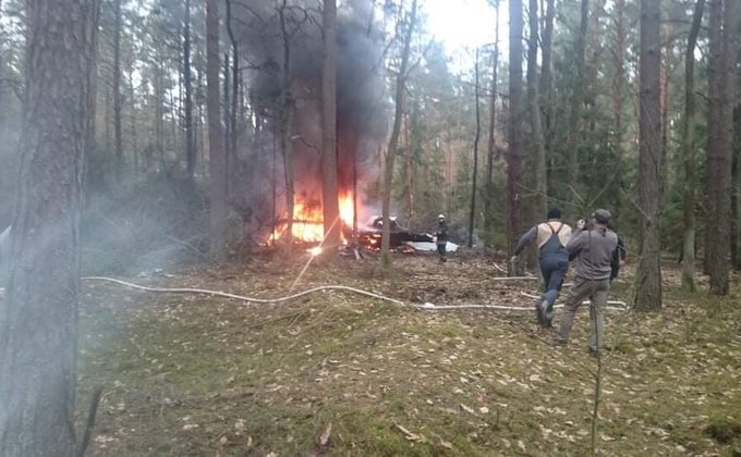 Очевидцы в Польше засняли падение истребителя МиГ-29: фото, видео