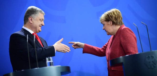 Социал-демократы раскритиковали Меркель за встречу с Порошенко - Фото