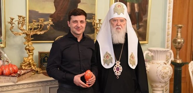 Патриарх Филарет встретился с Зеленским: фото - Фото