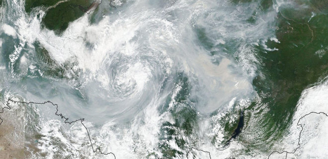 Дым от пожара в Сибири дошел до Америки – карта от NASA - Фото