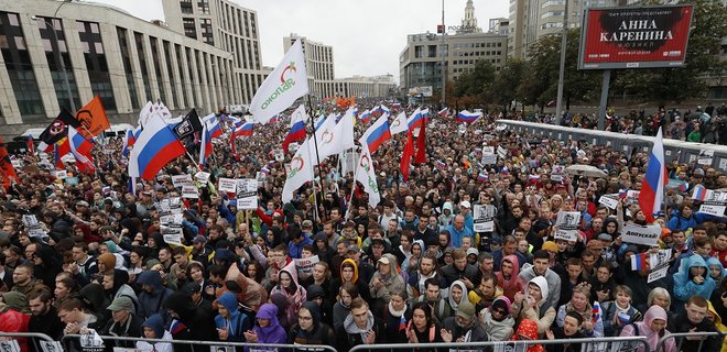 В Москве завершилась акция протеста: насчитали 48 800 человек - Фото