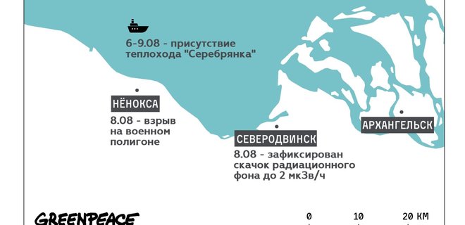 Власть РФ скрывает информацию об утечке радиации - Greenpeace - Фото