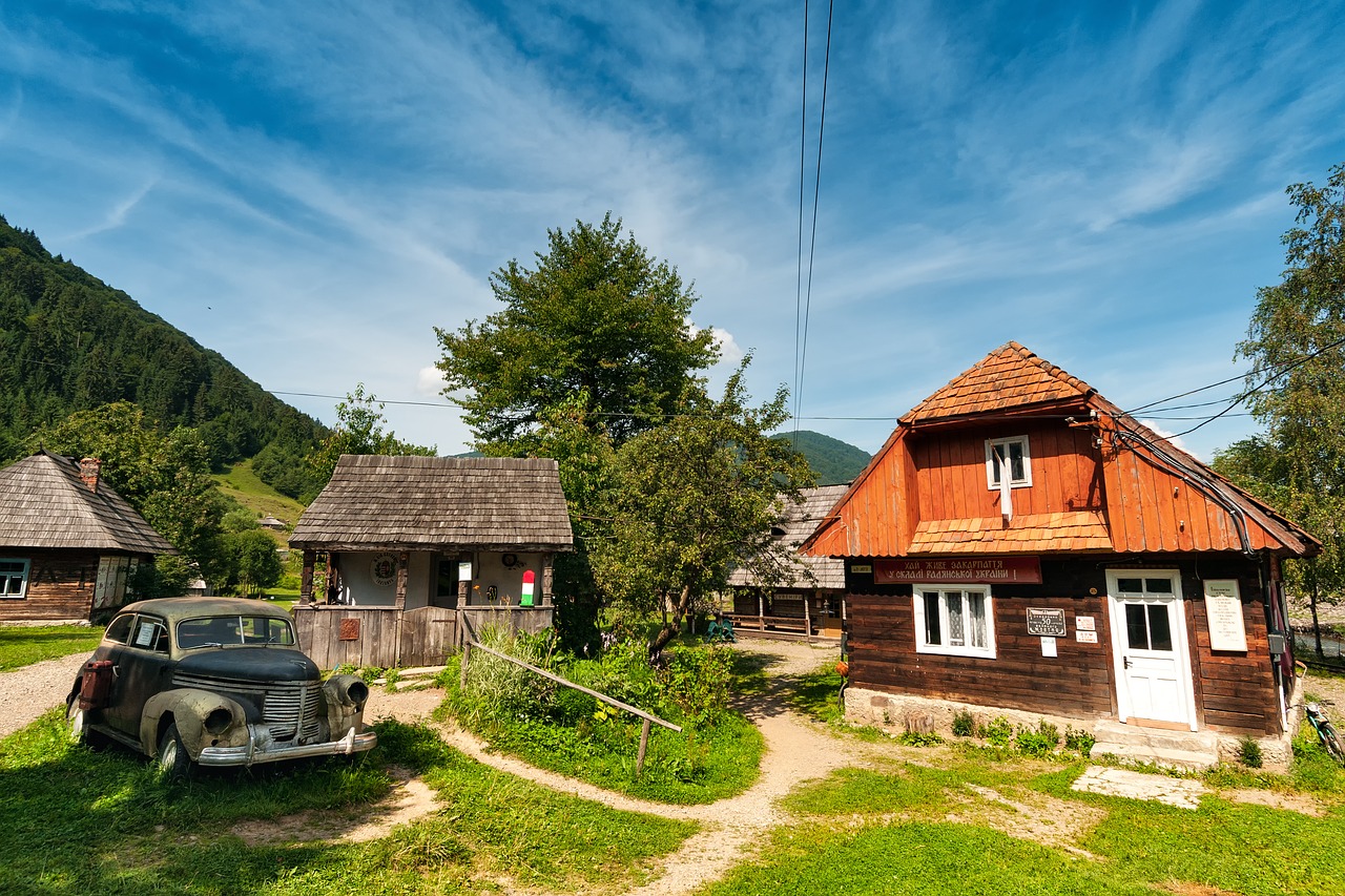 Село Колочава Закарпатье вид