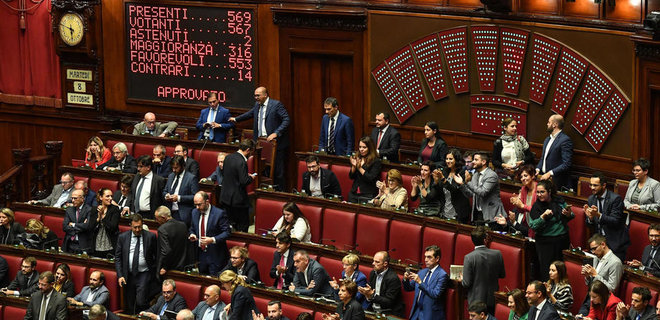 Парламент Италии рекордно сократил количество депутатов - Фото