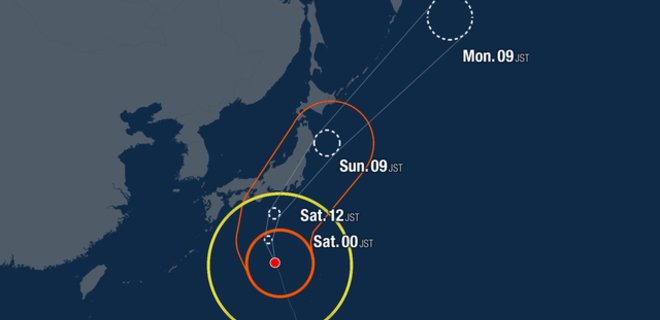 На Японию надвигается мощный за 60 лет тайфун Хагибис - Фото