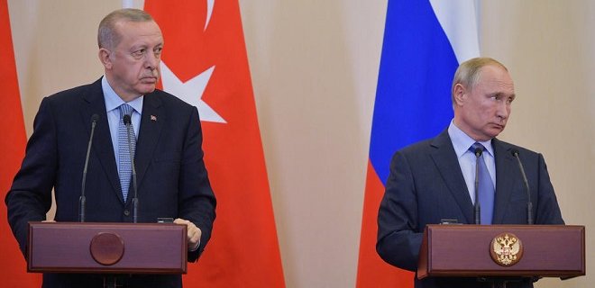 Путин и Эрдоган договорились о контроле границы Сирии - Фото