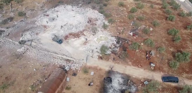 Ликвидация главаря ИГ. Место спецоперации сняли с дрона: видео - Фото