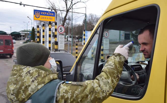 Коронавирус. Температурный скрининг на границе и реакция украинцев: фото