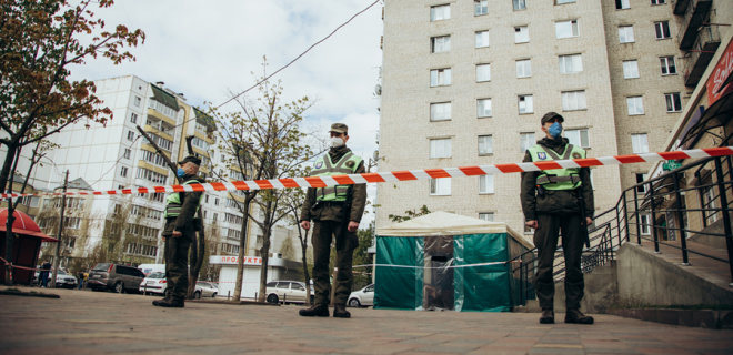 Вспышка коронавируса в Вишневом. Нацгвардия взяла общежитие под охрану: видео - Фото