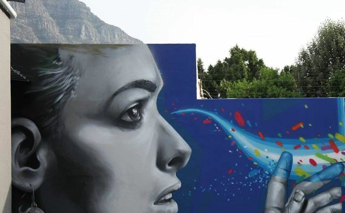 Уличный художник из ЮАР оживляет улицы города при помощи граффити - фоторепортаж