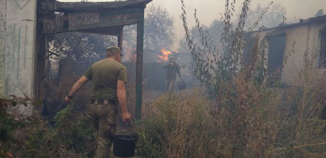 Украинские военные сняли кадры поджога травы в Луганской области: видео - Фото