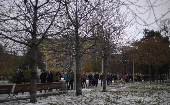 В Австрии начали массовое тестирование на COVID-19: люди выстроились в очереди – фото
