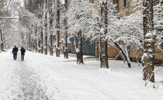 Снегопад в Украине. Первые кадры заснеженных городов страны – фото
