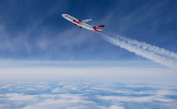 Есть новый космо-миллиардер. Запущенная с Boeing-747 ракета достигла орбиты – видео и фото